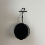 Brutalist iron mirror