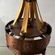 Arts and crafts metal ceiling lamp | Sweden | 1920s