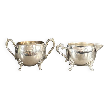 Sugar bowl - silver-plated milk jug