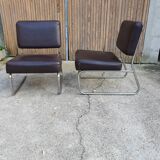 Paire de chauffeuses annees 70