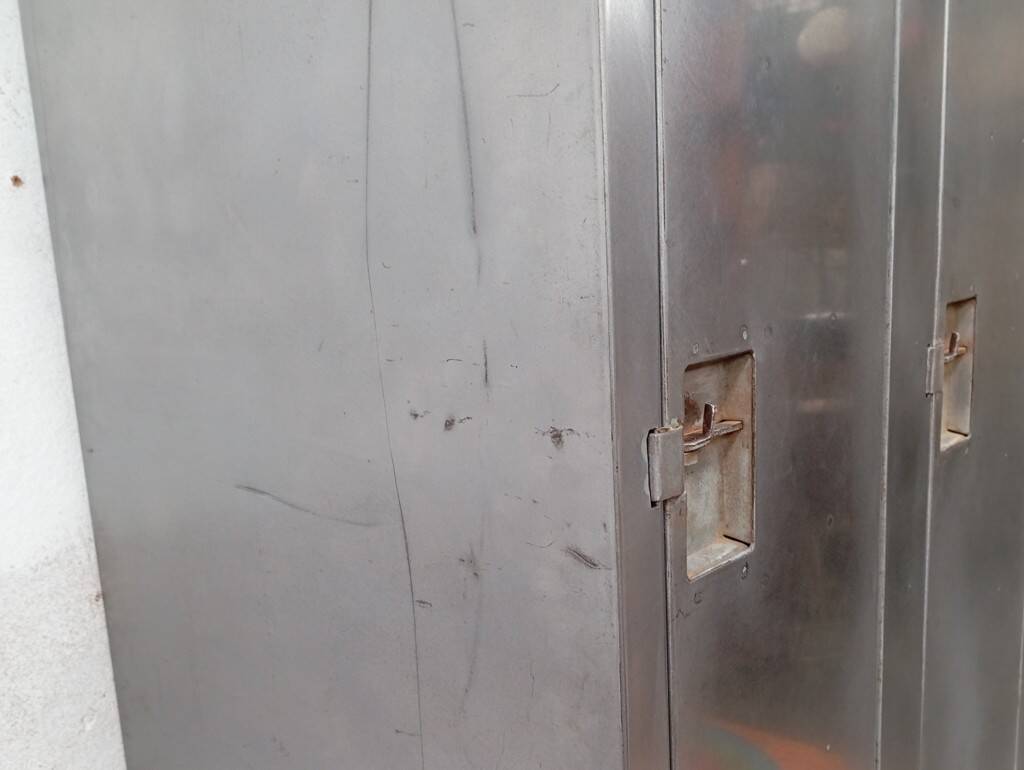 1950s stripped industrial wardrobe