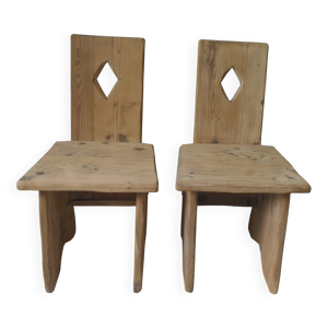 2 chaises vintages style