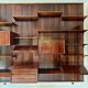 Scandinavian modular wall shelf in rosewood, Poul Cadovius, 1960s