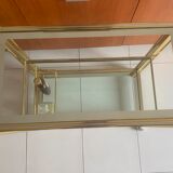 Trolley Hollywood Regency in glass and brass