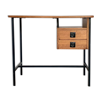 Modernist vintage oak desk