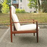 Pair of armchairs by Grete Jalk, Glostrup Publishing, Denmark