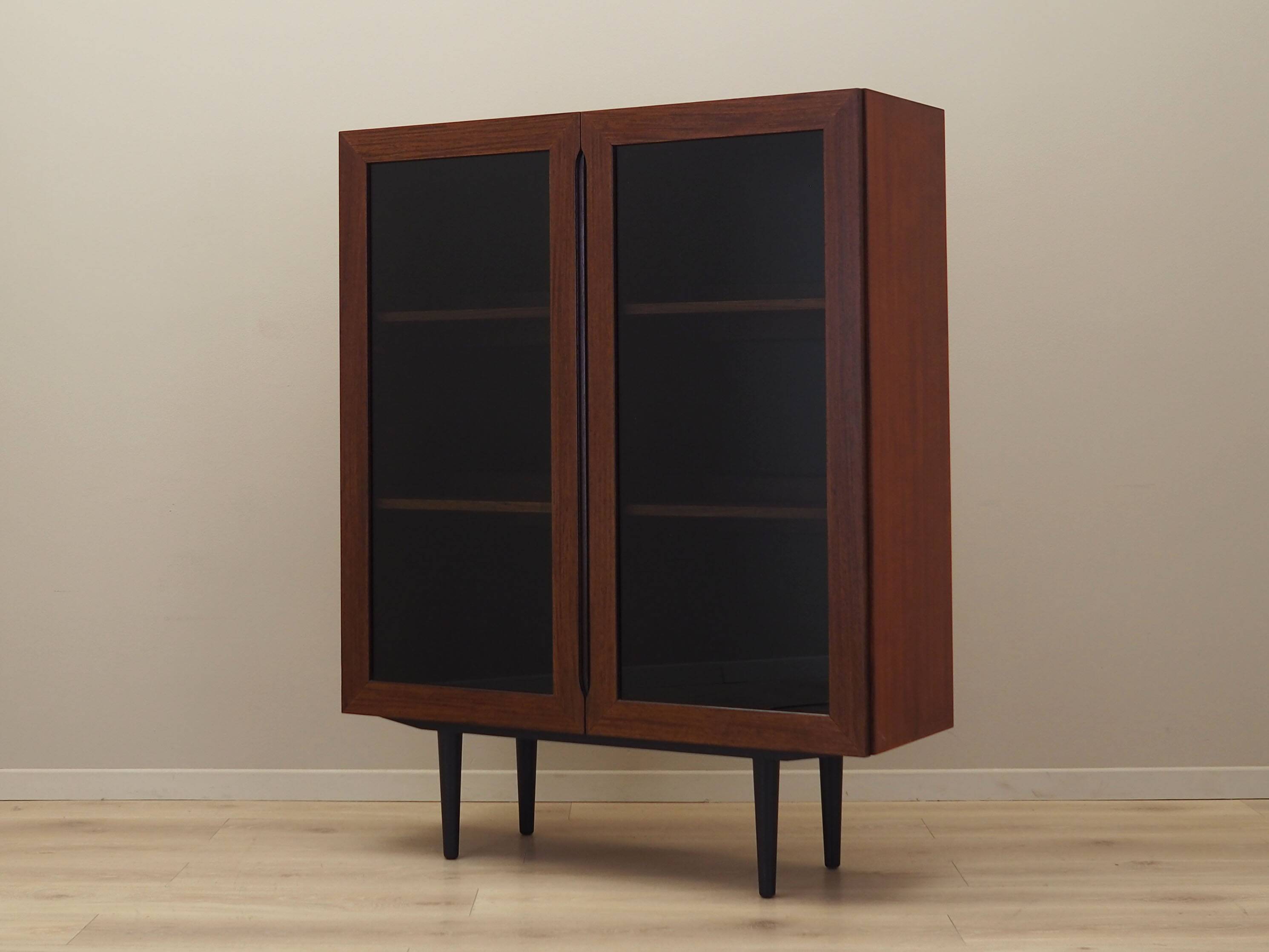 Mahogany showcase, Danish design, 1970s, production: Denmark