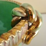 Cup, empty glazed ceramic pocket, signed Louis Dage, 50s