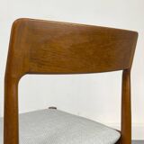 Chaises de Salle à Manger en Teck par Johannes Nørgaard, Danemark, Set de 4, 1960s