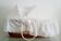 1970s rattan cradle/bassinet with hood and arch