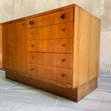 Scandinavian sideboard with 5 vintage drawers