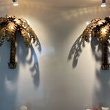 Paire  appliques palmiers