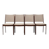 Set of four teak chairs, Danish design, 1970s, designer: Johannes Andersen