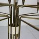 Italian mid-century modern brass and opaline glass chandelier, 1960