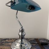 Blue banker notary lamp