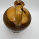 Yellow glazed terracotta pitcher, Spain, 19th century