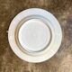Gold monogrammed porcelain deep plate "F"