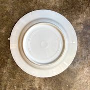 Gold monogrammed porcelain deep plate "F"