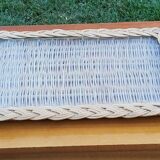 Glass and rattan top from the 70s