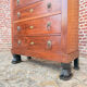 Pope françois-ignace, secretary in mahogany from the consulate period stamped