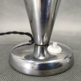 Pair Bauhaus Chrome Adjustable Table Lamps, 1930s Czechoslovakia