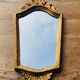 Small antique baroque mirror