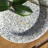 Speckled dessert plates blue gray Quadrifoglio