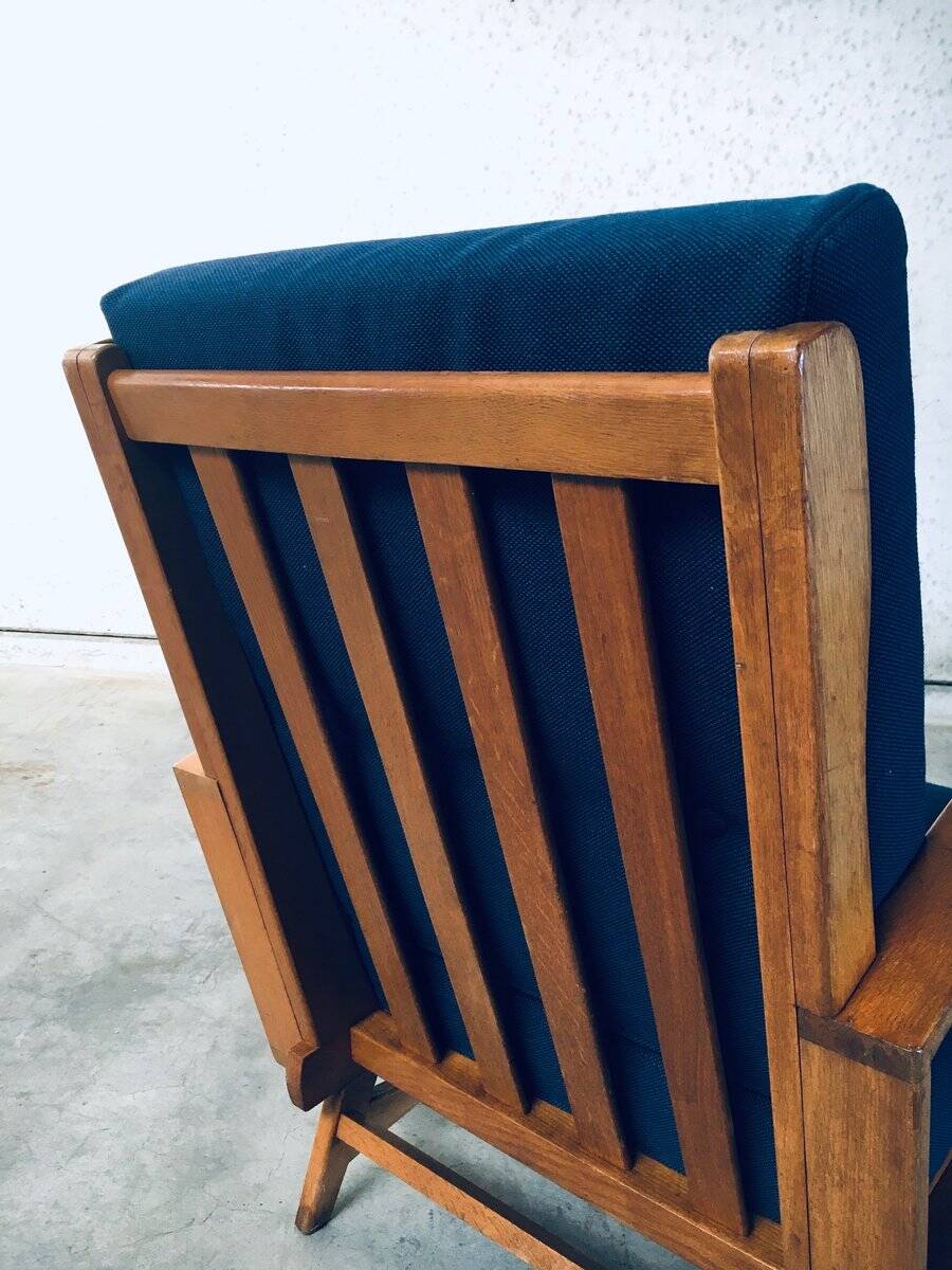 Mid-Century Modern Bentwood Lounge Chairs, Belgium, 1950s, Set of 2