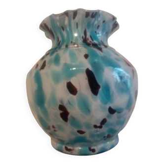 Superb old clichy glass pate vase