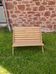 Folding garden bench, ultra compact - vintage, "Mid-century" design