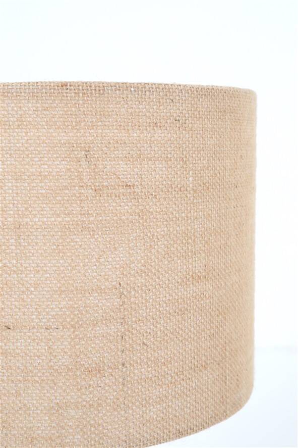Handmade Søholm / Einar Johansen ceramic table lamp with jute lampshade / Mid-century Danish modern design / 1960s / 1970s