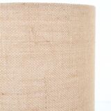 Handmade Søholm / Einar Johansen ceramic table lamp with jute lampshade / Mid-century Danish modern design / 1960s / 1970s