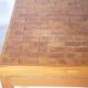 Vintage End Grain Wood Mosaic Tables  1960s