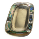 Abalone shell & alpaca tray, Mexico, circa 1970