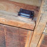 Meuble de rangement en bois ancien, 4 portes, 1 tiroir