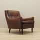 Brown leather armchair, Danish design, 1960s, designer: Edmund Jørgensen