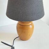 Vintage solid wood and fabric lamp