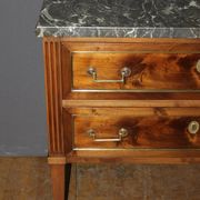 Commode Sauteuse Louis XVI en Noyer Fin XVIIIe