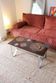 Vintage coffee table in glazed ceramic and metal – 1970s