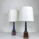 Pair of Scandinavian ceramic table lamps, Søholm Stentøj, Denmark, 1960