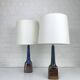 Pair of Scandinavian ceramic table lamps, Søholm Stentøj, Denmark, 1960