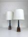 Pair of Scandinavian ceramic table lamps, Søholm Stentøj, Denmark, 1960