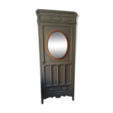 Raw wood lichen cabinet and apple dpie fabrics