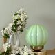 Vintage mint green opaline globe table lamp