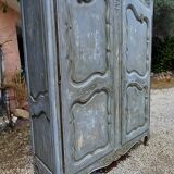 Old cabinet 18th century painted patinated