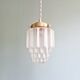 Art Deco satin glass pendant light, Skyscraper type (6 available)