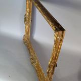 Old frame Louis XV style foliage 44x34cm gilded stucco wood SB170