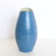 Vase en céramique allemande, bleu et or, 1960, artisanat, vintage