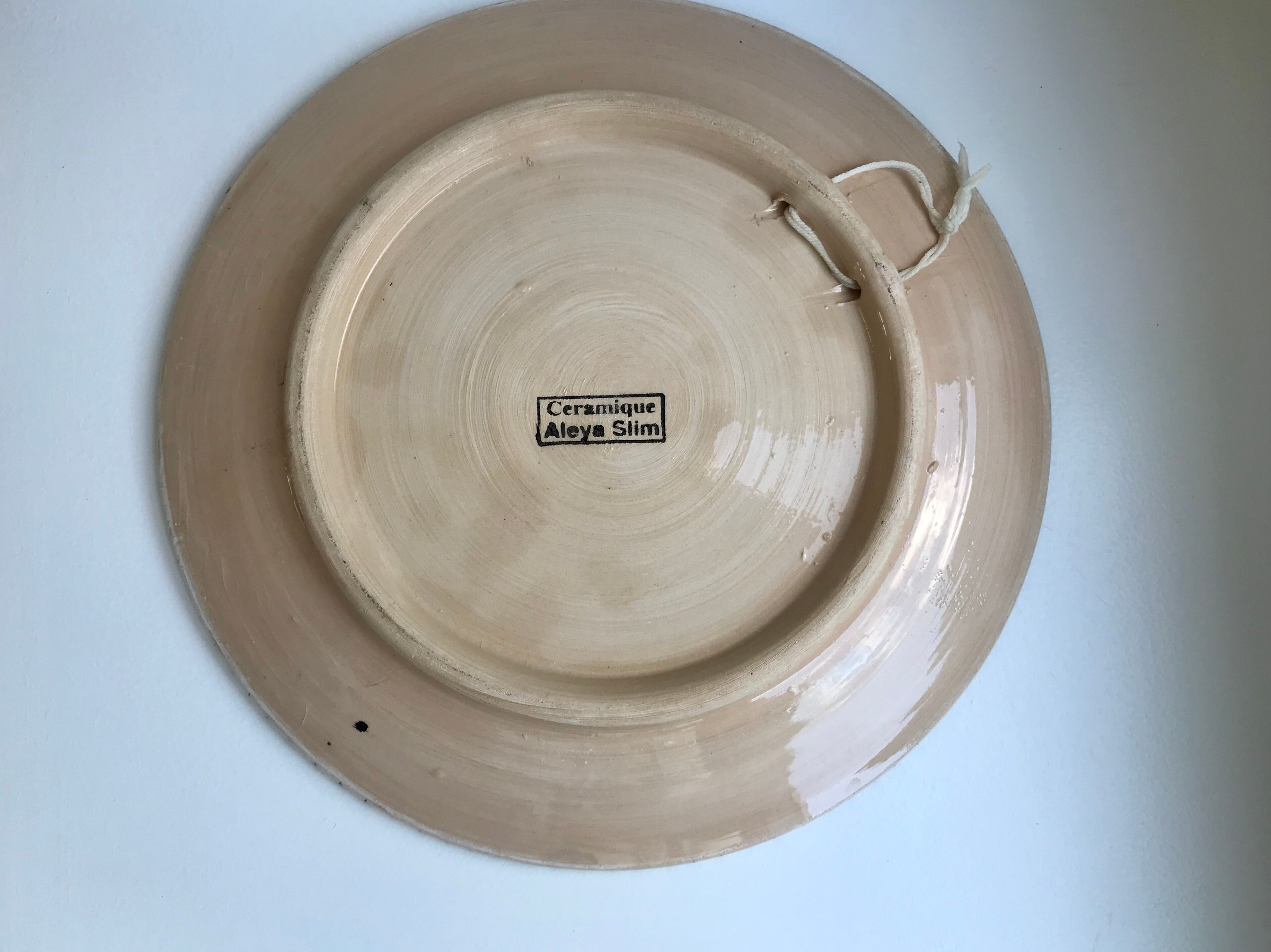 Moroccan ceramic dish handicraft Tamegroute "Aleya Slim"