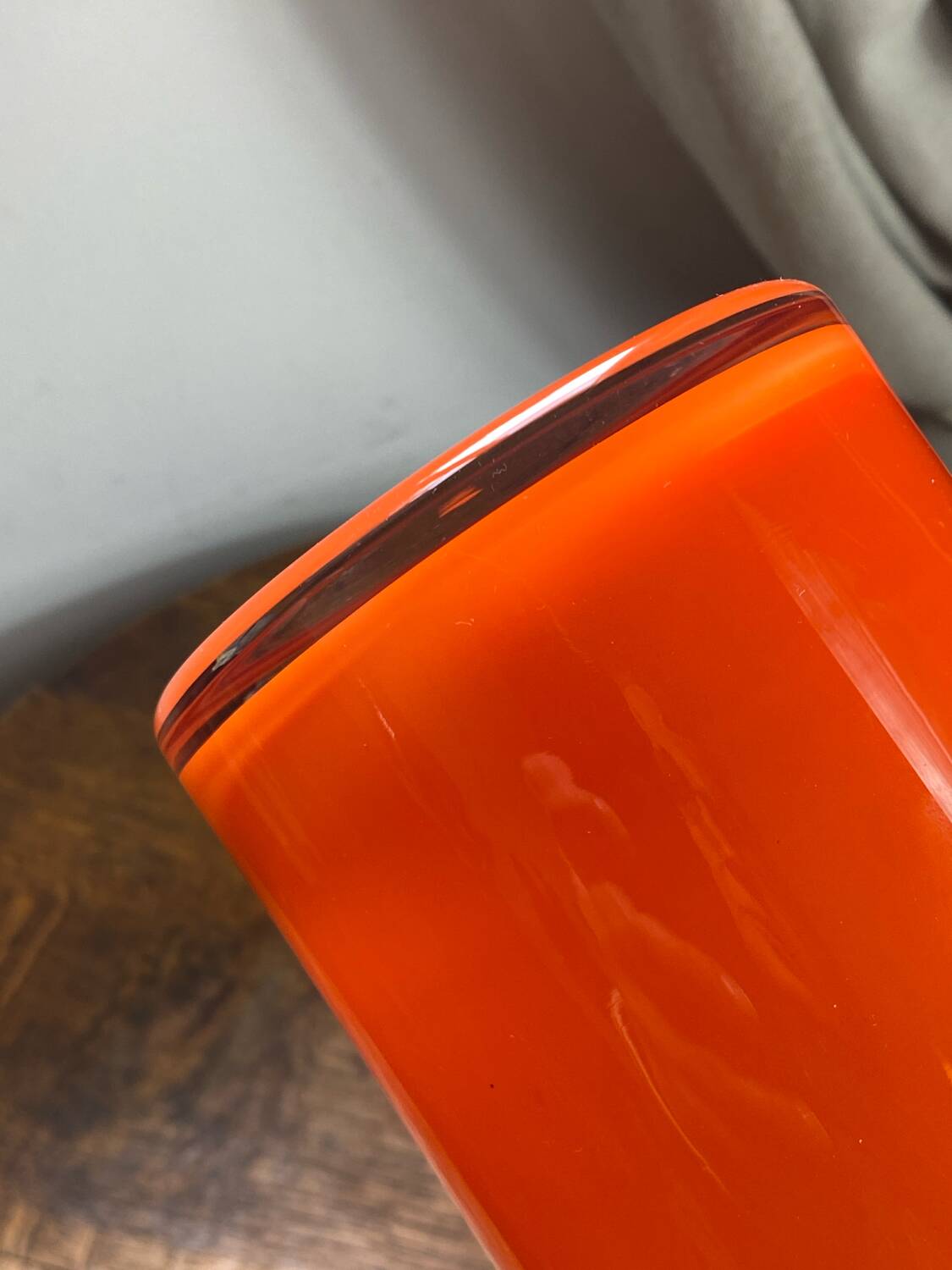 Glass vase, Otto Brauer for Holmegaard, 1960s